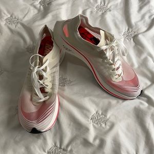 NIKE white translucent running shoes